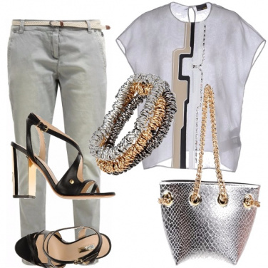 Outfit Oro e argento