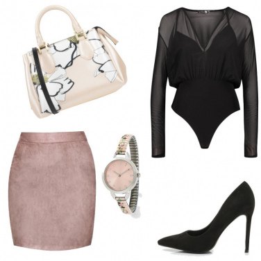 Outfit Rosa in ufficio..