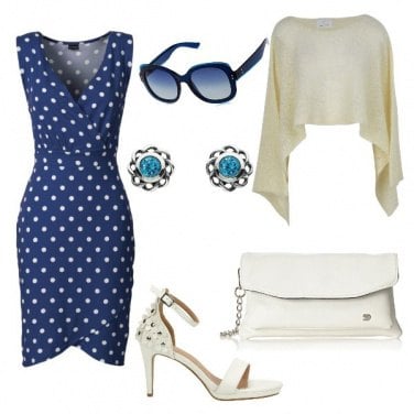 Outfit In ufficio a pois