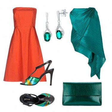 Outfit Arancio e smeraldo
