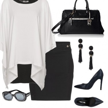 Outfit Nero su bianco