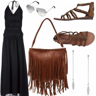 Outfit Abito nero lungo per il giorno?