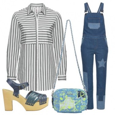 Outfit Salopette in denim