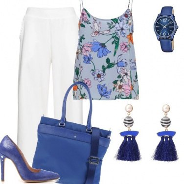 Outfit Il pantalone bianco