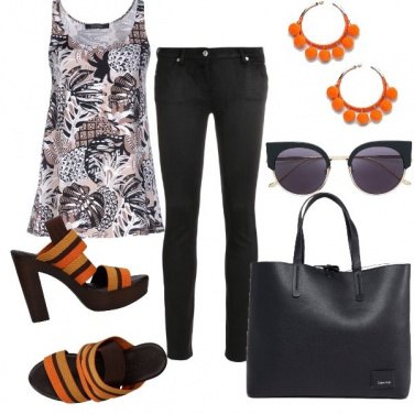 Outfit Nero estivo