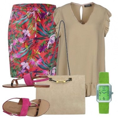 Outfit Orologio verde