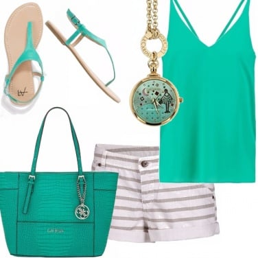 Outfit Verde acqua