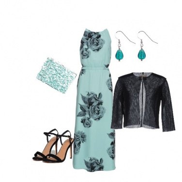 Outfit Cerimonia in verde acqua...low cost