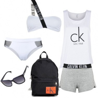 Outfit In spiaggia Calvin Klein mood