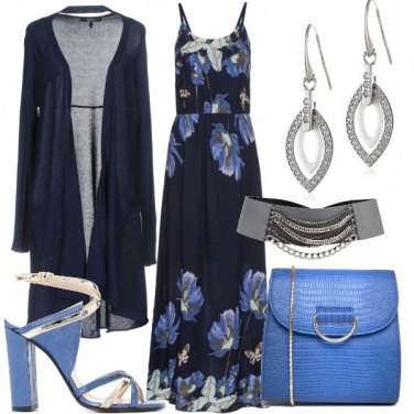 Outfit Fiori blu
