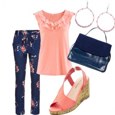 Outfit Il pantalone floreale