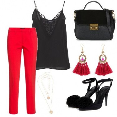 Outfit Rosso di sera