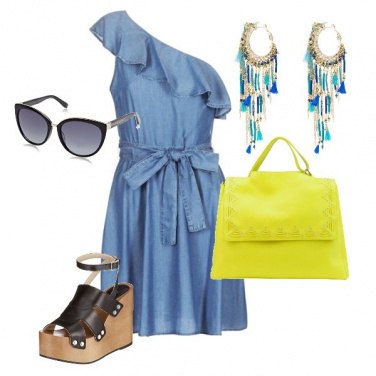 Outfit La borsa fluo