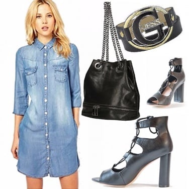 Outfit La camicia diventa vestito