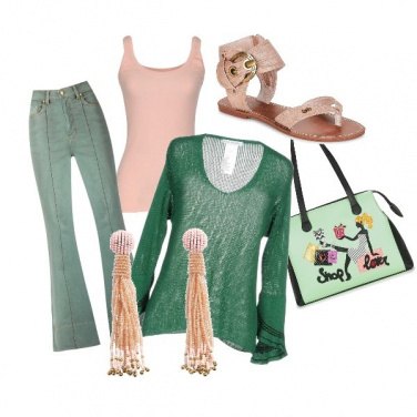 Outfit CMPS Il rosa e la menta fresca