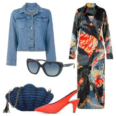 Outfit Il vestito floreale in raso