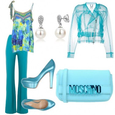 Outfit Turchese al battesimo
