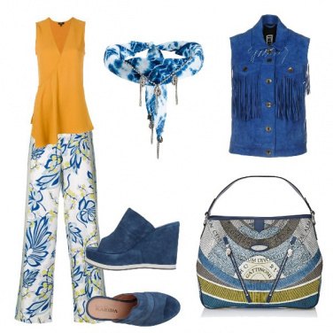 Outfit Fiori e frange