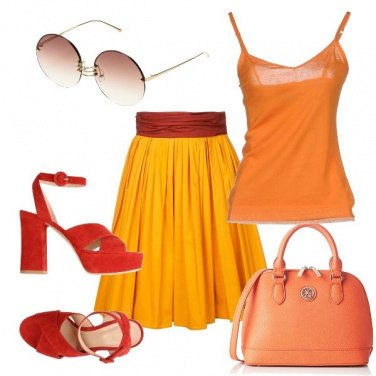 Outfit Caldo arancio