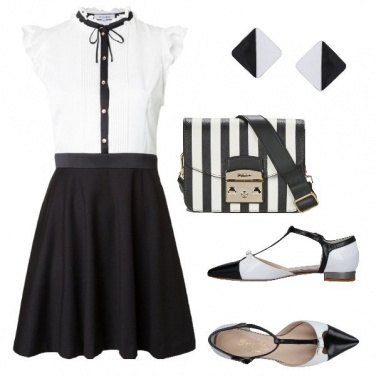 Outfit In bianco e nero