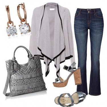 Outfit Le zeppe metallizzate
