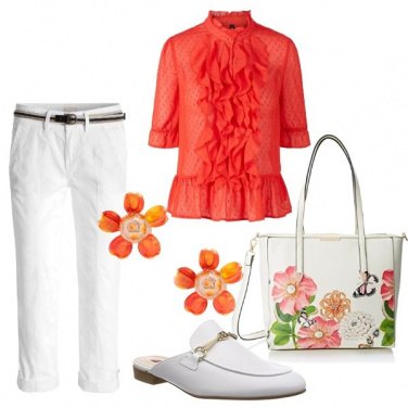 Outfit Fiori in stile bon ton