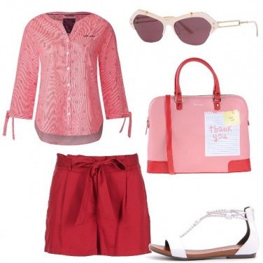 Outfit Il caldo in rosso