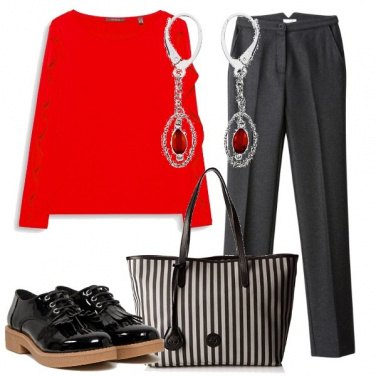 Outfit Rouge e rouches