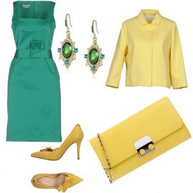 Outfit Yellow and green