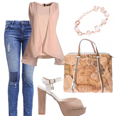 Outfit Natural beige sofisticato