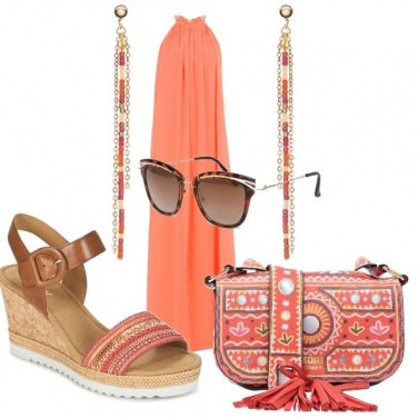 Outfit Tripudio di arancio