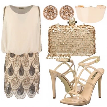 Outfit Oro paillettes