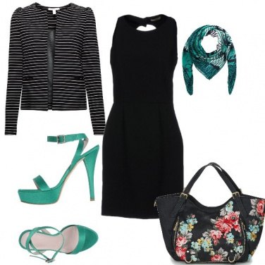 Outfit Nero e verde