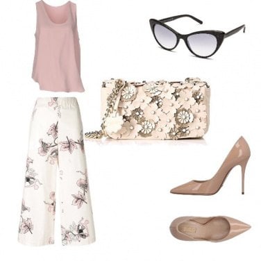 Outfit Fiori rosa