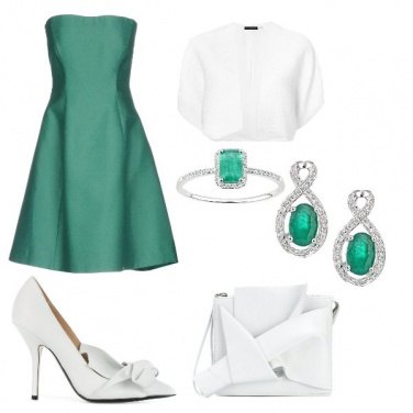 Outfit Cerimonia in verde