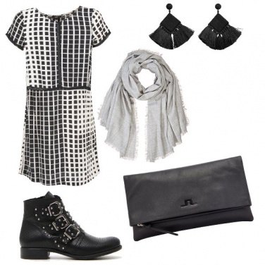 Outfit Rock monocromatico