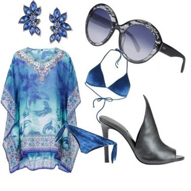 Outfit Blu marine glasses