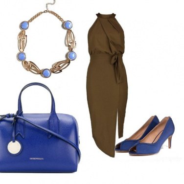 Outfit Ufficio.in blu