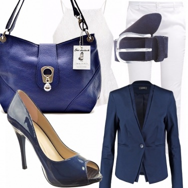 Outfit Elegantemente blu
