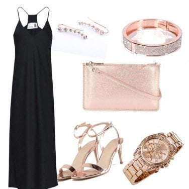 Outfit Serata Black and rose
