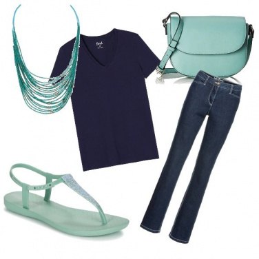 Outfit Verde acqua