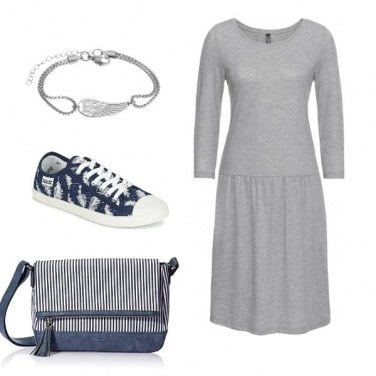 Outfit Abito grigio!