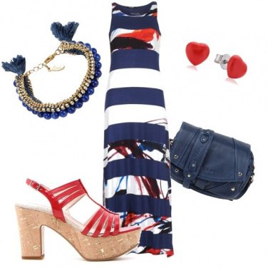 Outfit Cuori e strisce...