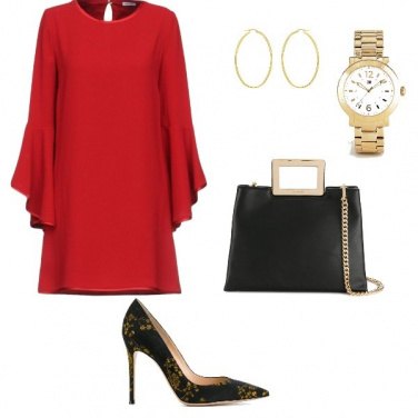 Outfit Serata in rosso