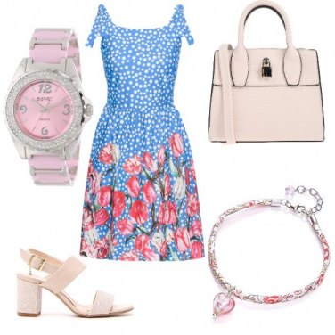 Outfit L’abitino con i tulipani