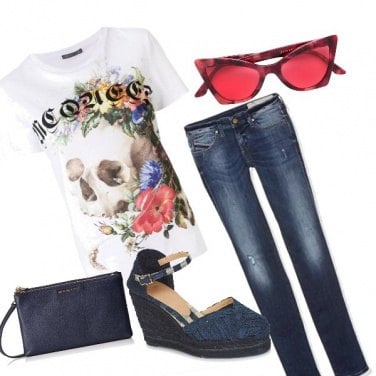 Outfit #redandrock#