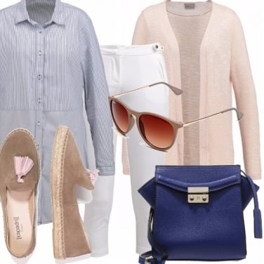 Outfit Classe con un look in low