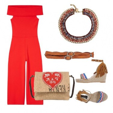 Outfit Rosso di giorno