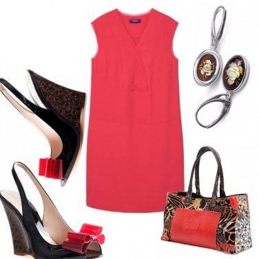 Outfit Curvy in rosso