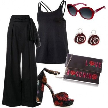 Outfit Un accenno di rosso